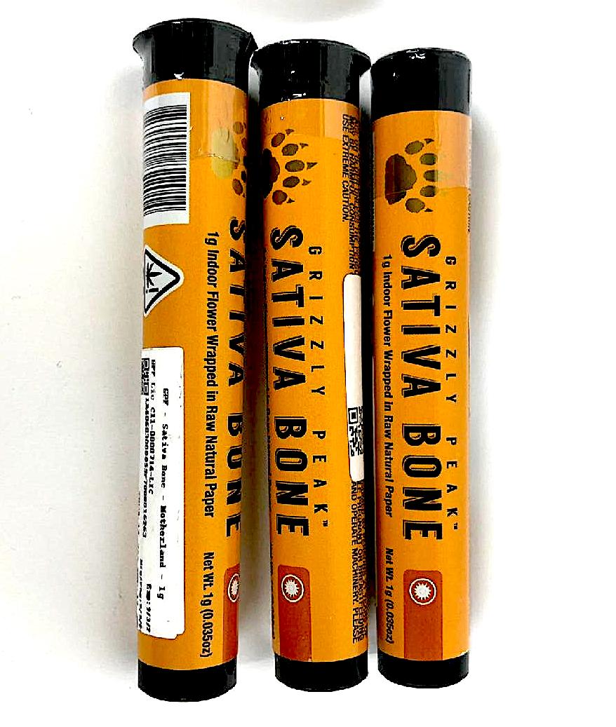 Grizzly Peak - Sativa Bone Infused Preroll 1g