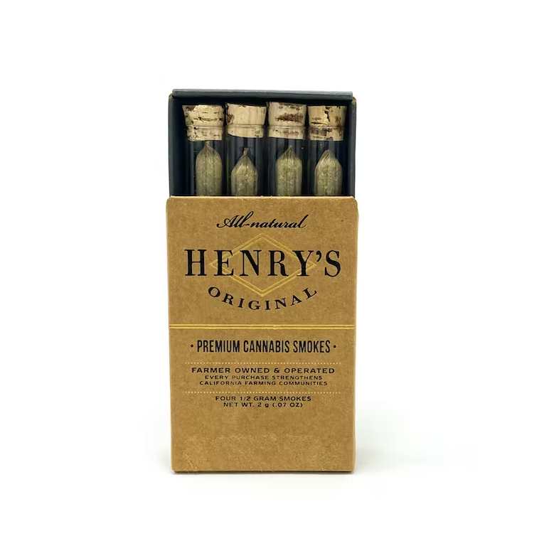 Henry's Original - Black Domina Preroll 4-Pack 2g