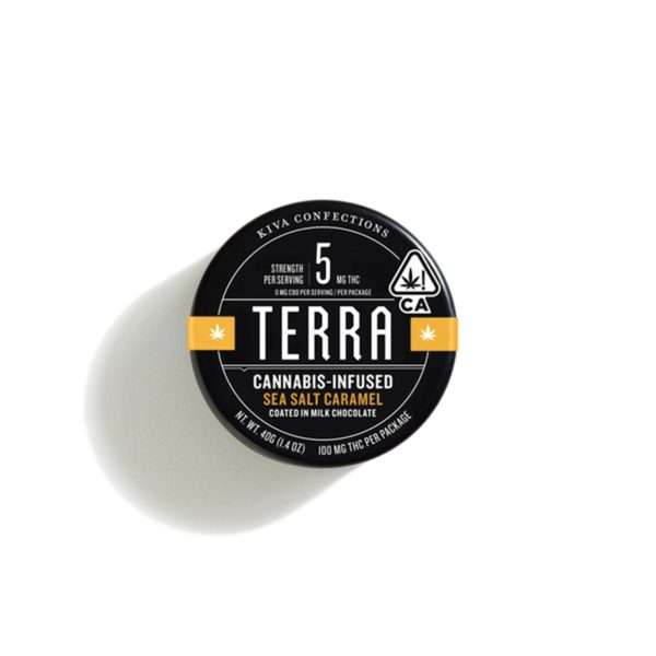 Terra - Sea Salt Caramel Milk Chocolate Bites 100mg