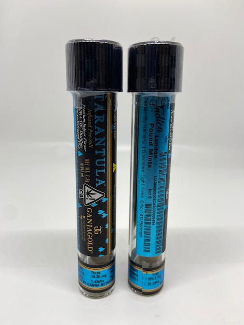 Ganja Gold - Blue Tarantula London Pound Mints Preroll 1.2g