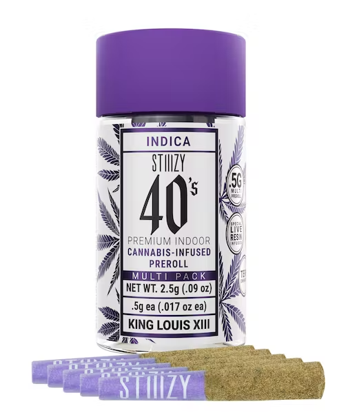 Stiiizy - King Louis XIII 40's Mini Infused Preroll 5pk