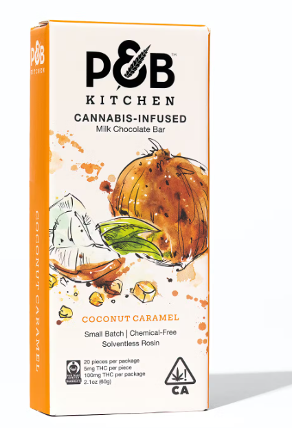 Papa & Barkley - Coconut Caramel Kitchen Milk Chocolate Bar 100mg