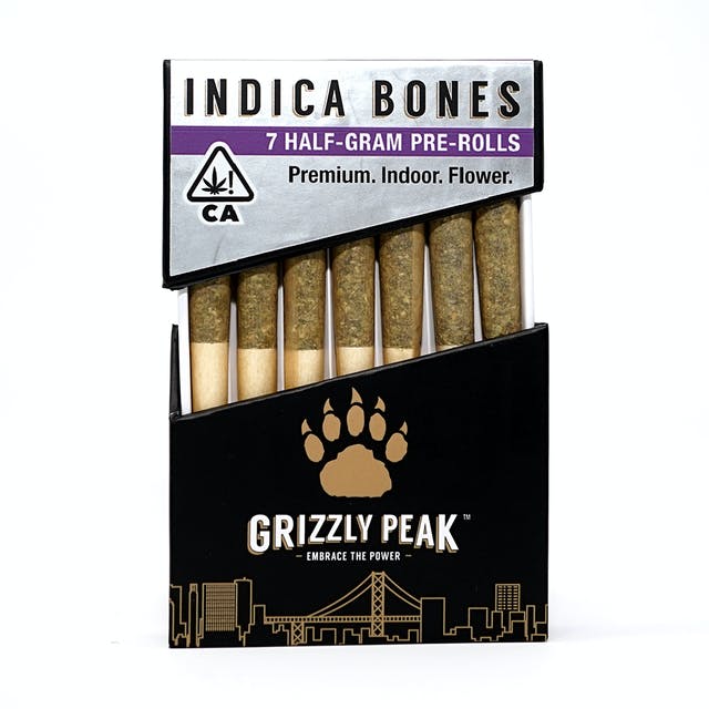 Grizzly Peak™ - Grizzly Peak - Indica Bone Infused Prerolls 7pk  3.5g