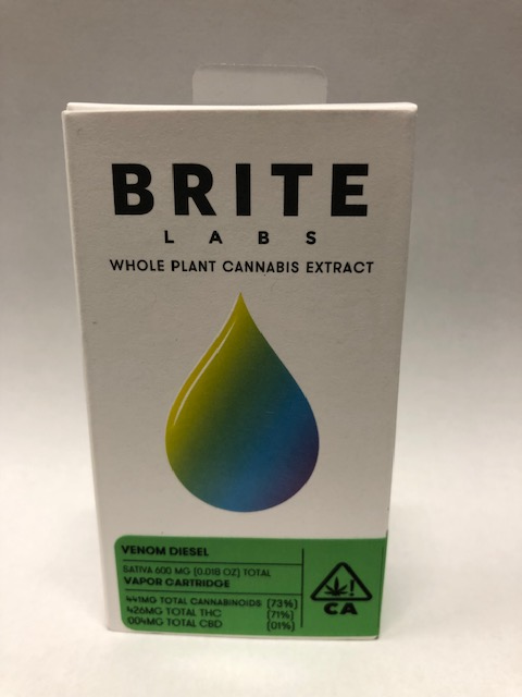 Brite Labs - Brite Labs - Venom Diesel Cartridge .5g