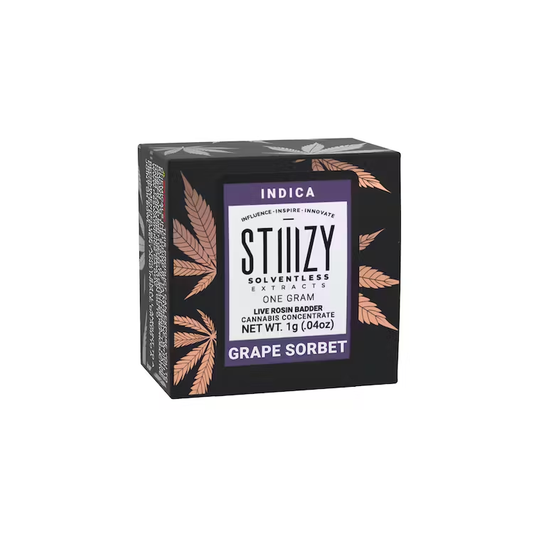 Stiiizy - Grape Sorbet Live Rosin Badder 1g