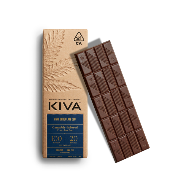Kiva - Dark Chocolate Bar CBD 5:1