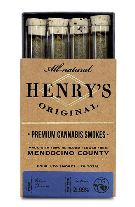 Henry's Original - Blue Dream Prerolls 4pk 2g