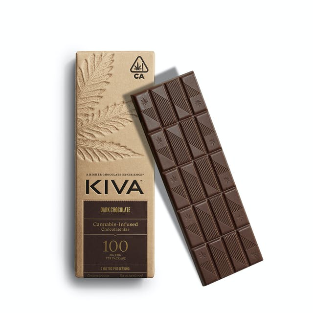 Kiva - Dark Chocolate Bar 100mg
