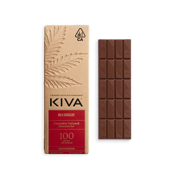 Kiva - Milk Chocolate Bar 100mg