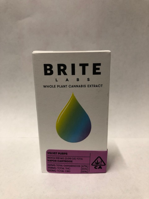 Brite Labs - Brite Labs - Velvet Purps Cartridge .5g