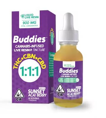Live Resin Tincture Sunset THC/CBD/CBN 5mg:5mg:5mg - 30ml