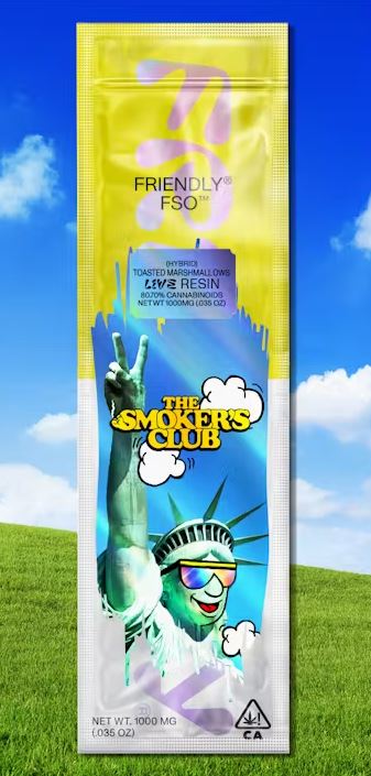 Friendly Brand x The Smoker's Club | Toasted Marshmallows | 1g Live Resin