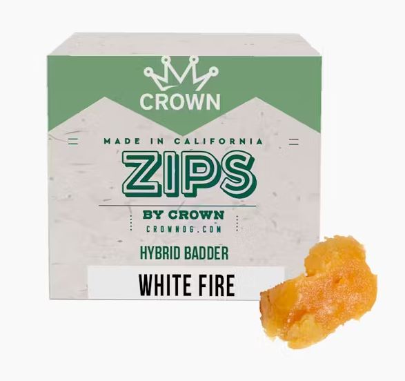Zips by Crown White Fire Badder