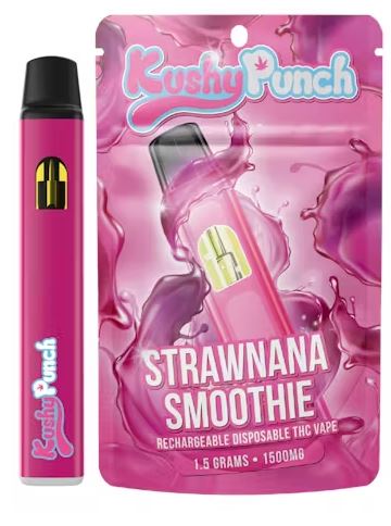 1.5G Kushy Punch Vape - Strawnana Smoothie