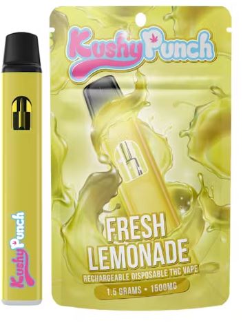 1.5G Kushy Punch Vape - Fresh Lemonade